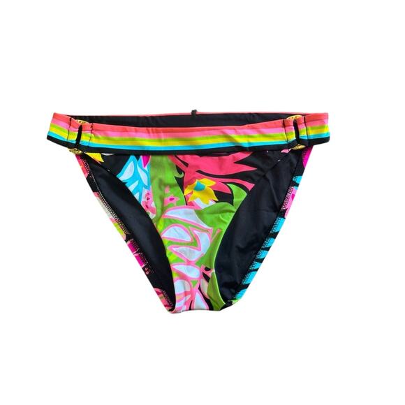 NWT! Trina Turk Tiki Bandeau Top & Shirred Ring Hipster Swim Bottom - Size 6 - Picture 13 of 16